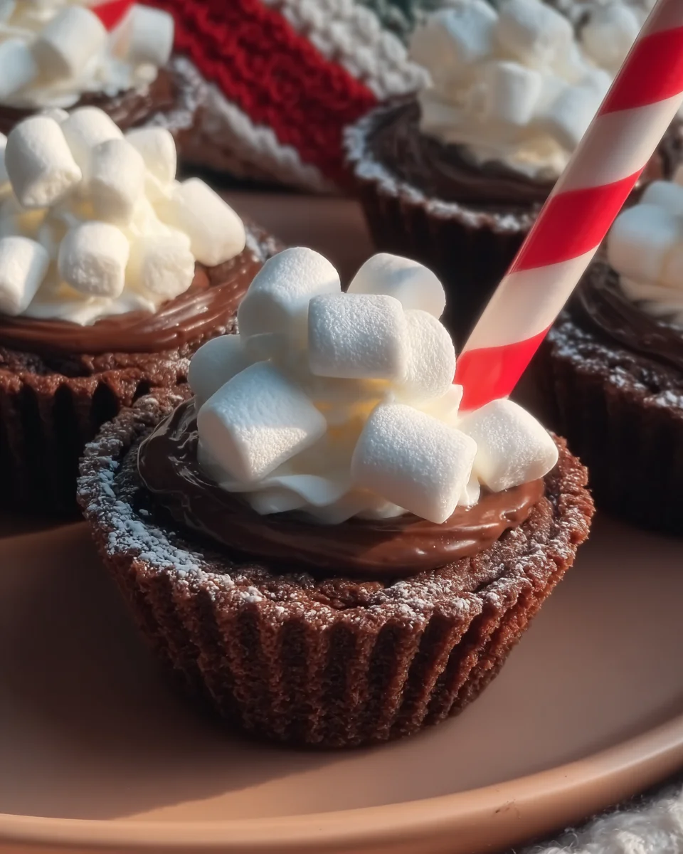 Hot Chocolate Brownie Cups Hot
