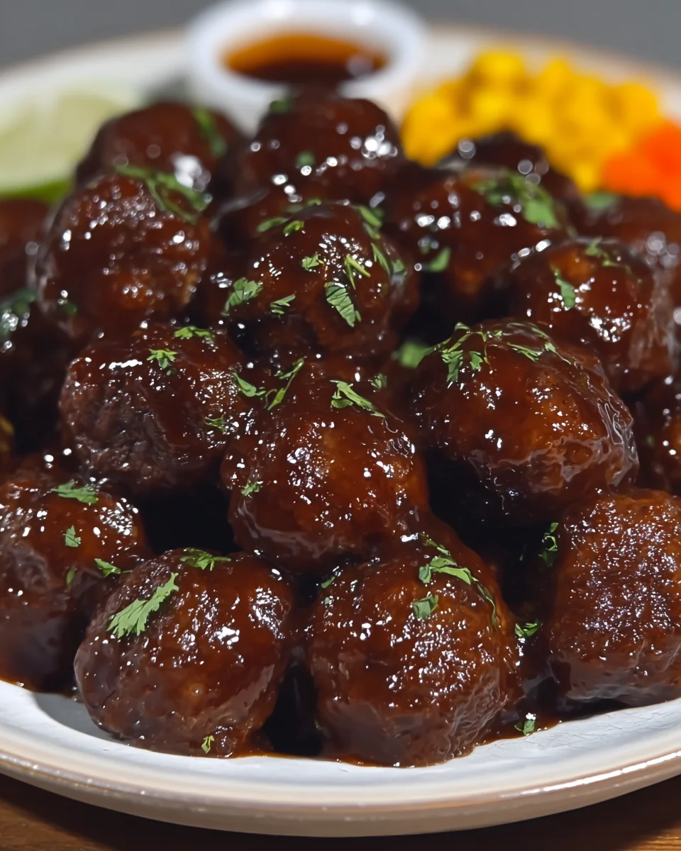 BBQ Jerk Meatballs BBQ
