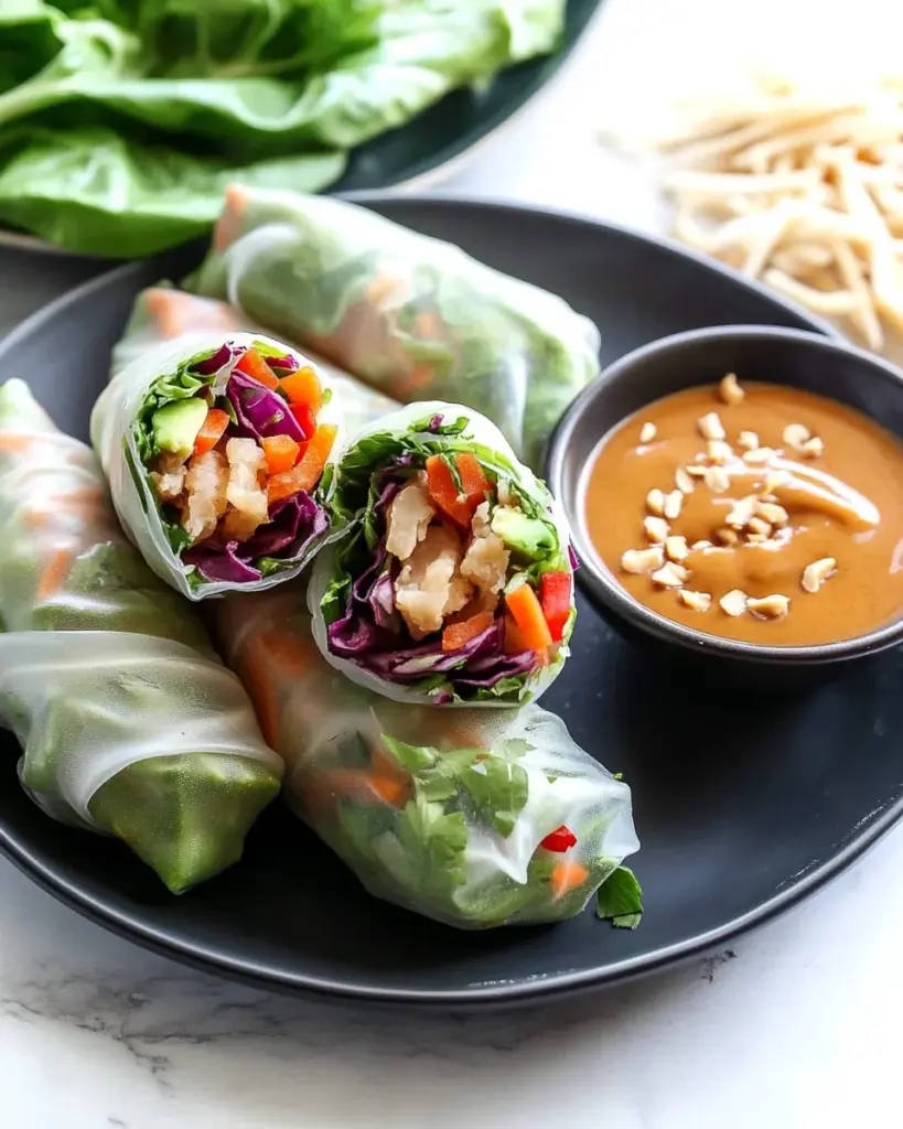 Spring Rolls with Peanut Sauce