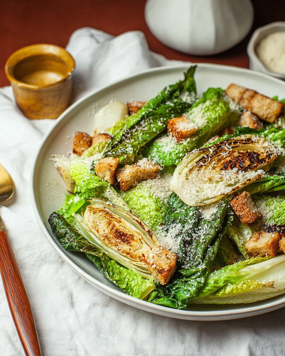 Grilled Caesar Salad Grilled