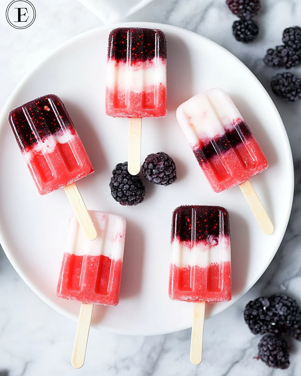 Berry-Coconut Rocket Pops Berry-Coconut