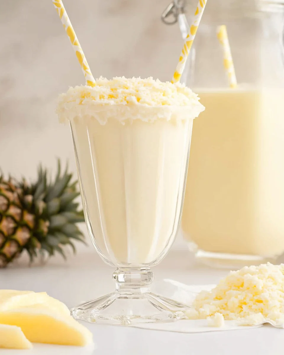 Pina Colada Milkshakes Recipe Pina