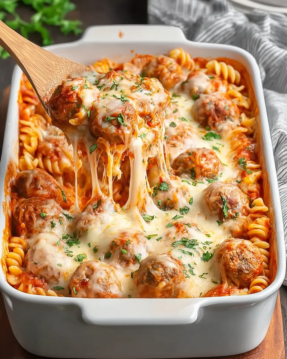 Dump and Bake Meatball Casserole Dump