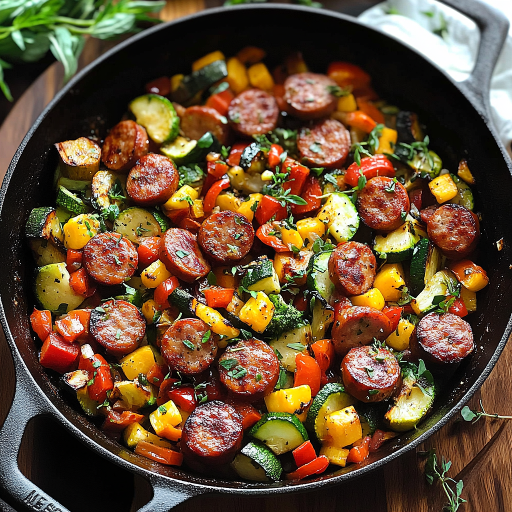 Sausage and Veggies Skillet Sausage and Veggies Skillet