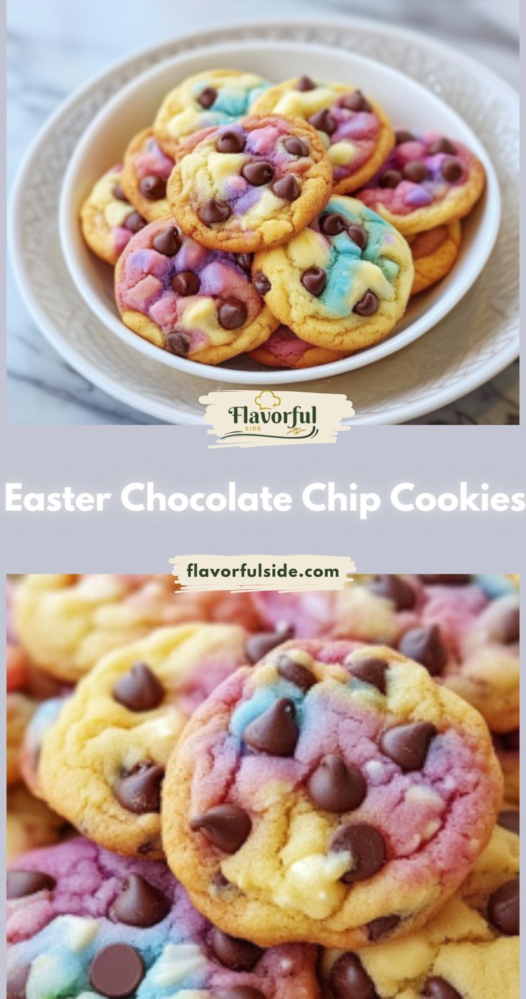 Easter Chocolate Chip Cookies