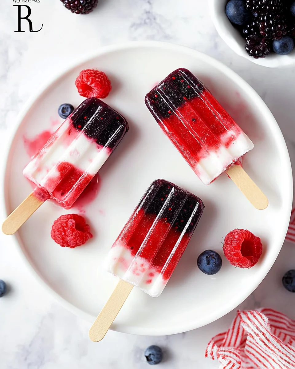 Berry-Coconut Rocket Pops Berry-Coconut