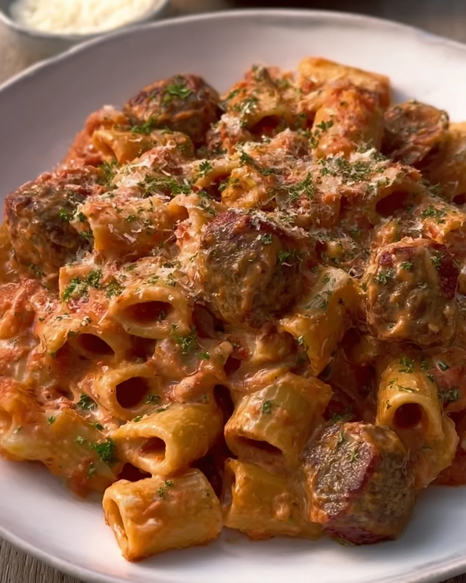 Creamy Meatball Pasta Creamy