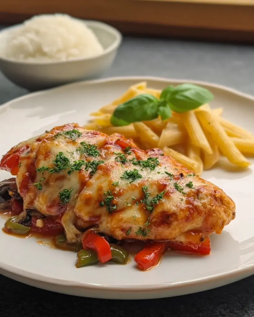 Mushroom Pepper Chicken