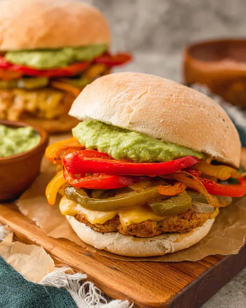 Chicken Fajita Burgers