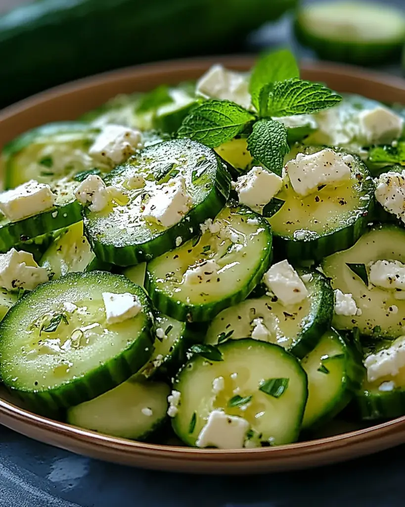Cucumber feta salad Cucumber feta salad