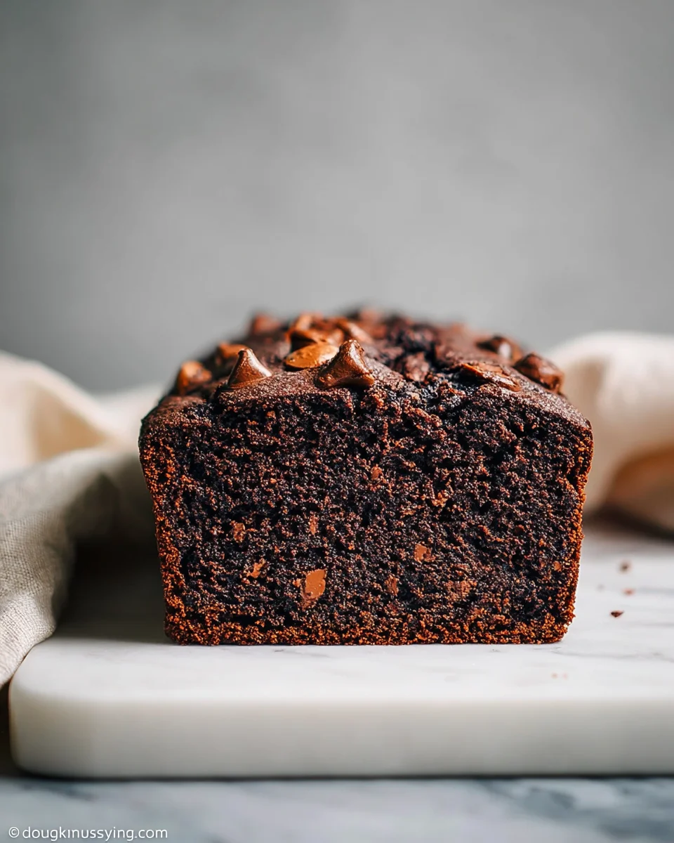 Double Chocolate Banana Bread {Almond Flour} Double