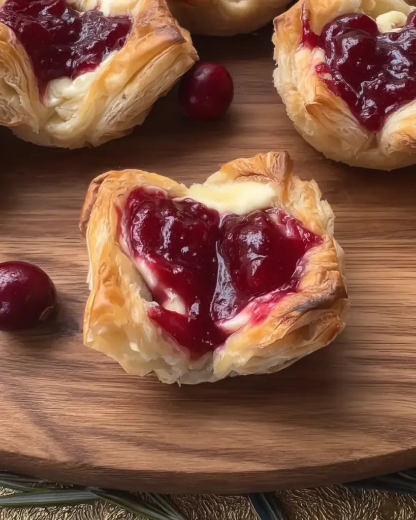 Three-ingredient Cranberry Brie Bites