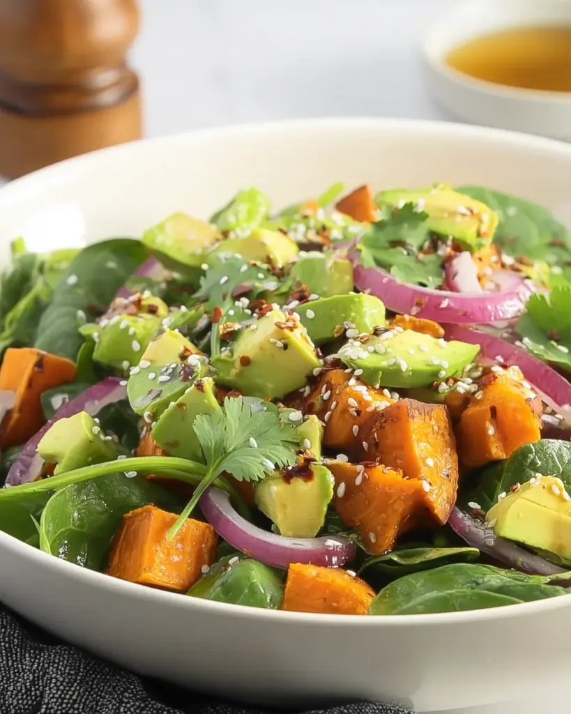 Roasted Sweet Potato and Avocado Salad Roasted Sweet Potato and Avocado Salad