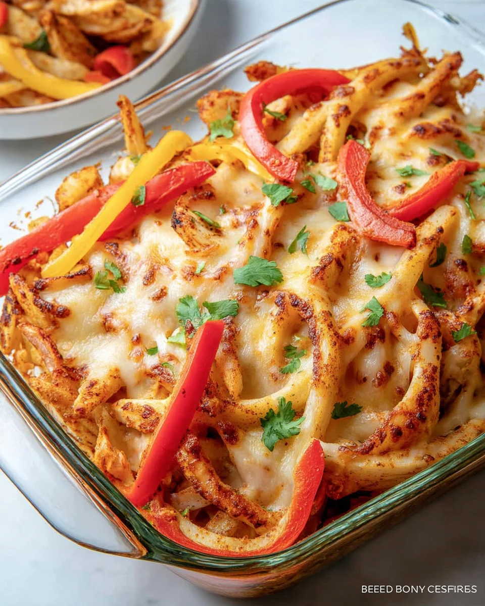 Chicken Fajita Casserole Chicken
