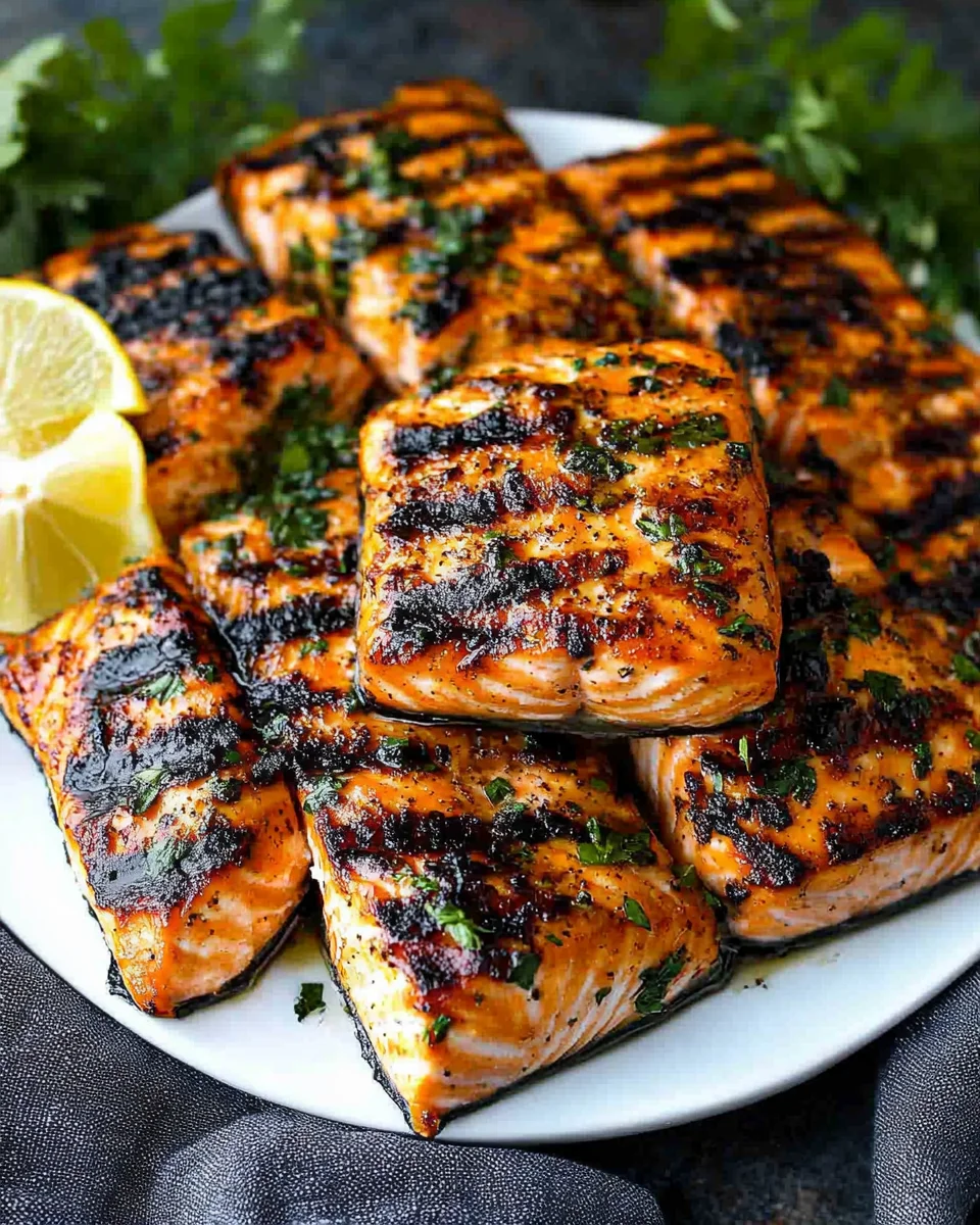 Grilled Salmon with the Best Salmon Seasoning Grilled