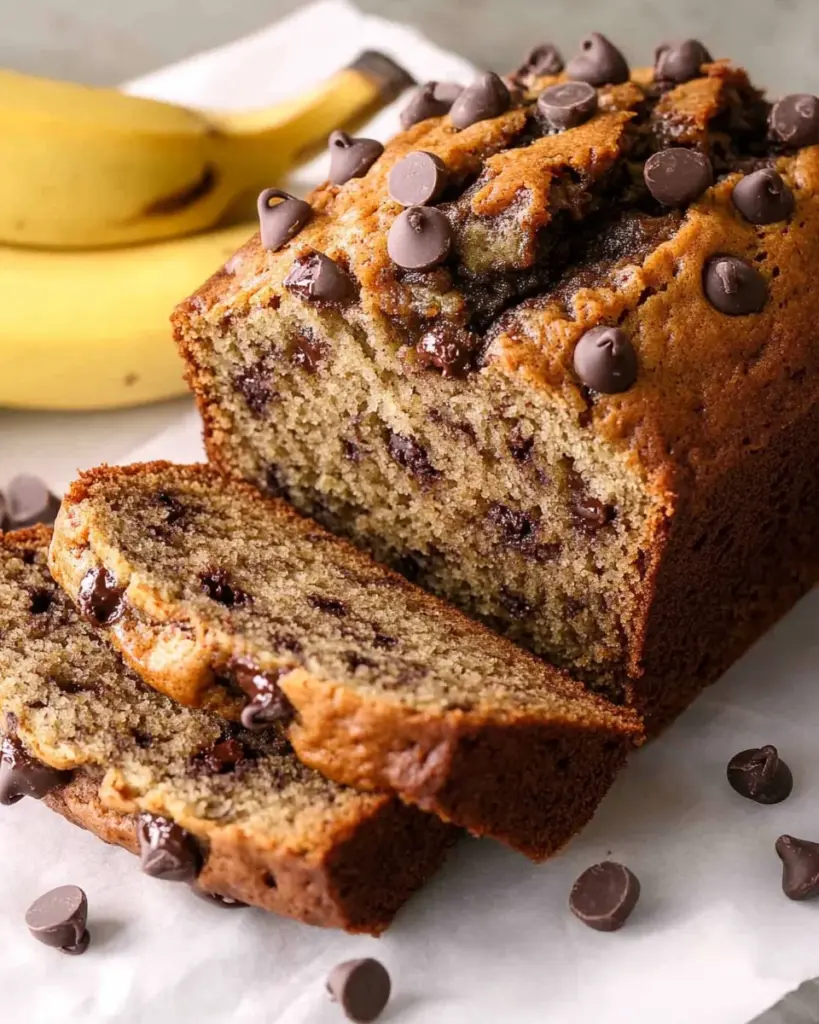 Super Moist Chocolate Chip Banana Bread