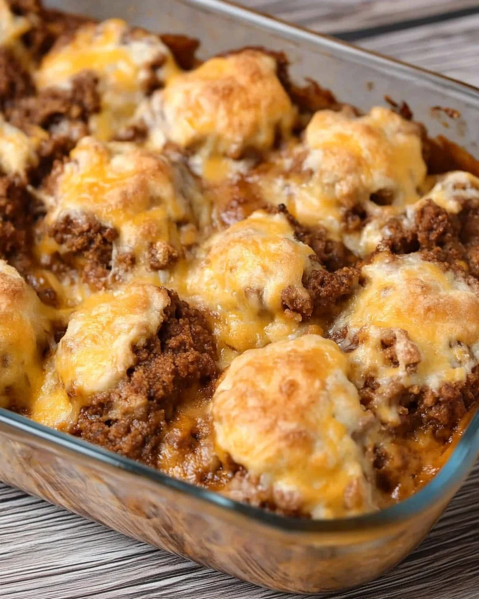 SLOPPY JOE BISCUIT CASSEROLE SLOPPY