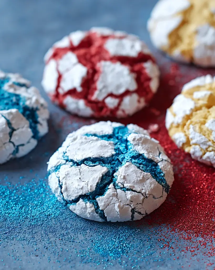 4th of July Crinkle Cookies 4th of July Crinkle Cookies