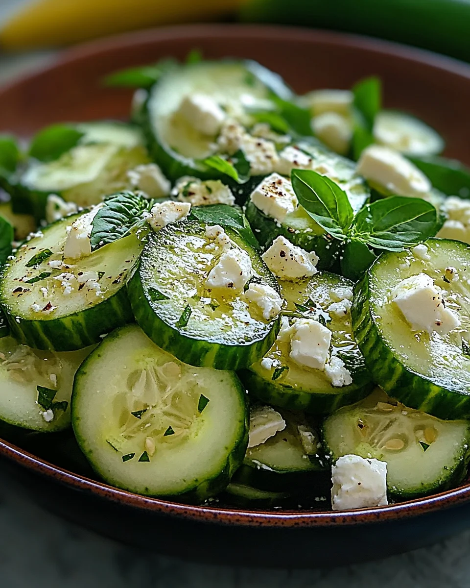 Cucumber feta salad Cucumber