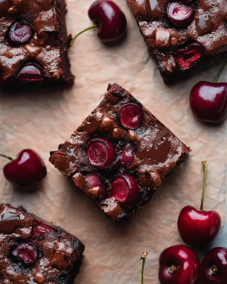Roasted Chocolate Cherry Brownies