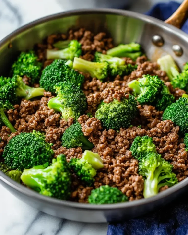 Ground Beef and Broccoli